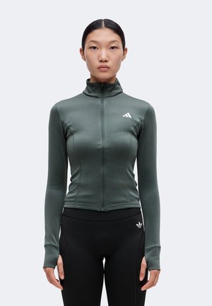 adidas Performance, WORKOUT ESSENTIALS ZIP THROUGH JACKET - Суитшърт с цип - legend ivy