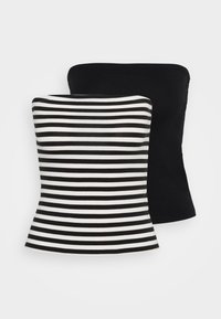 ONLLIVE LOVE LIFE TUBE 2 PACK - Top - black/white