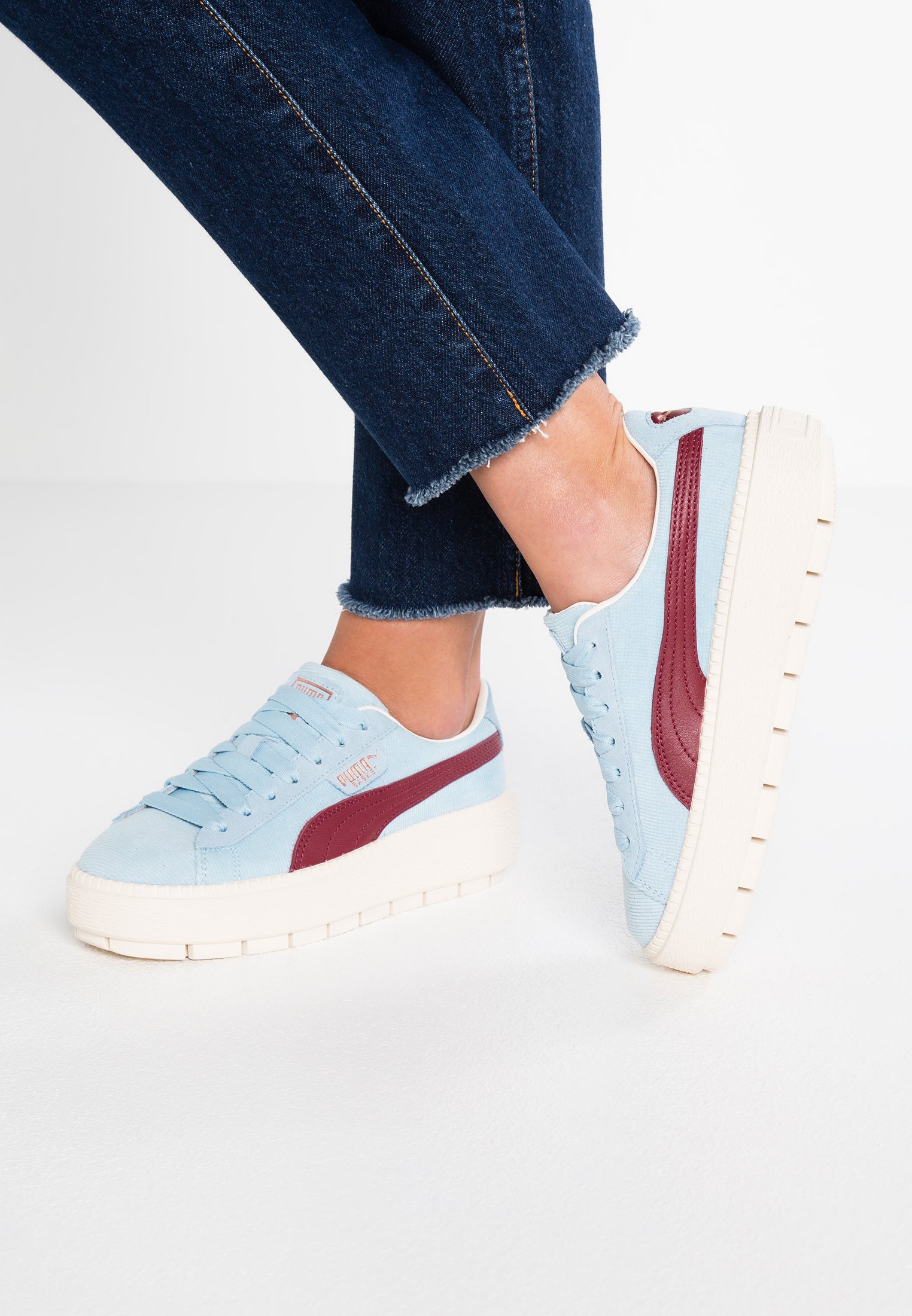 puma platform hellblau