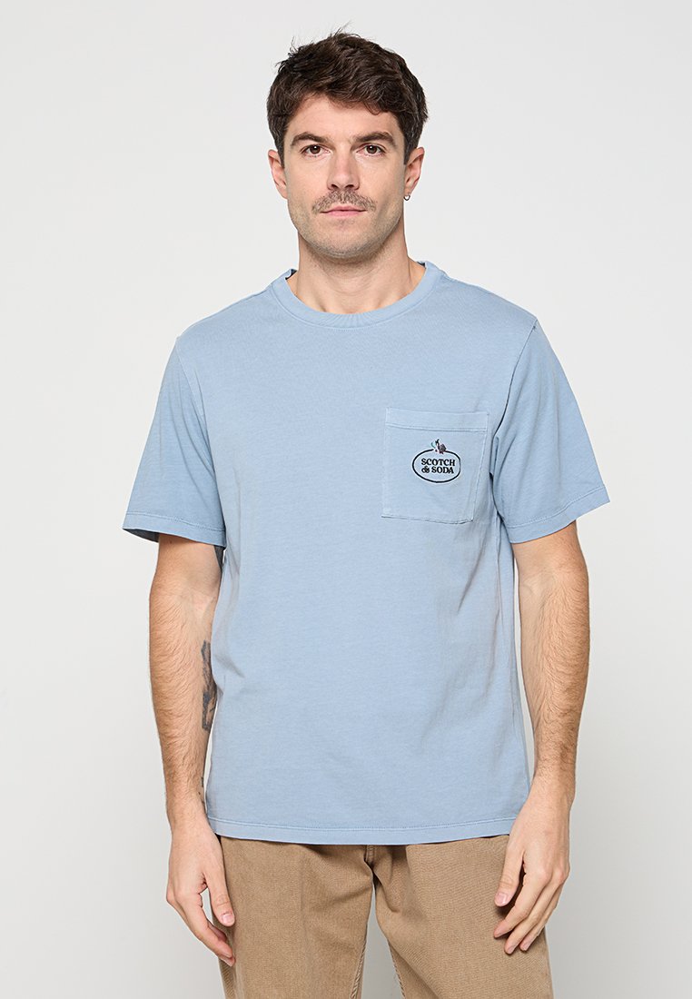 Scotch & Soda T-shirt basic lichtblauw Scotch & Soda T-shirt basic lichtblauw