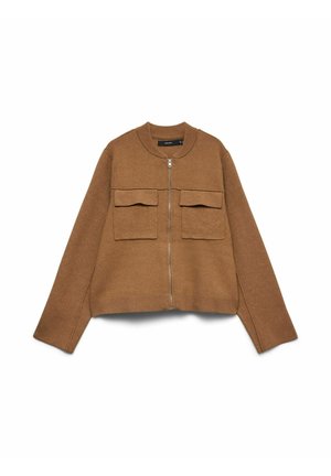 Vero Moda, CARDIGAN VMAPPLE KNIT CARDIGAN - Gilet - cocoa brown