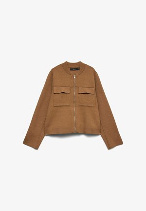 Vero Moda, CARDIGAN VMAPPLE KNIT CARDIGAN - Gilet - cocoa brown
