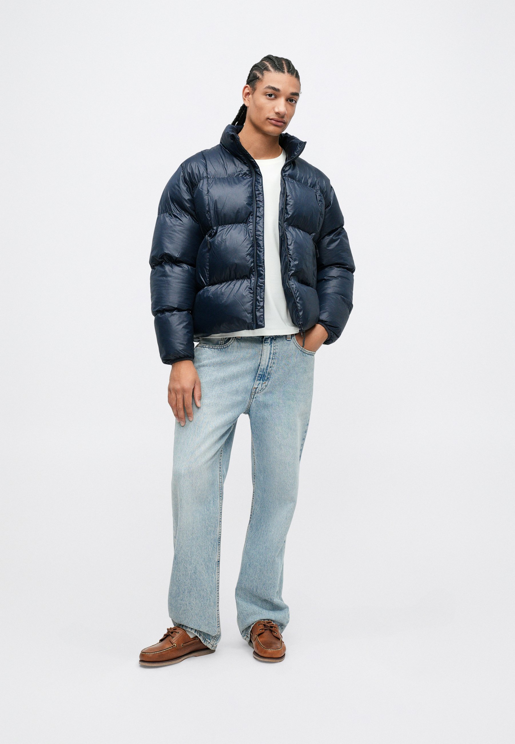 The New Originals CURVE PUFFER - Winter jacket - navy/dark blue