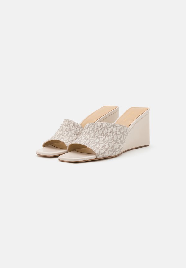 MERRIAM WEDGE - Heeled mules - vanilla4
