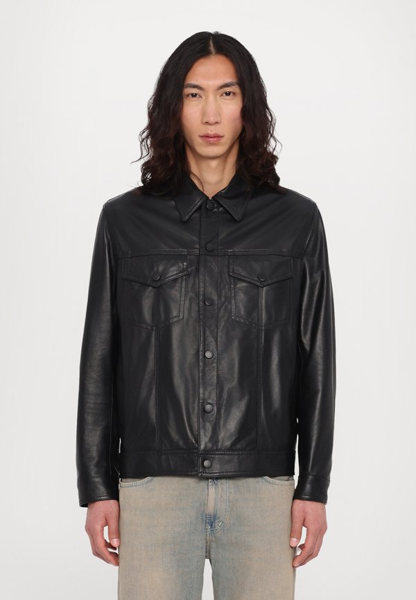 TRUCKER - Leather jacket