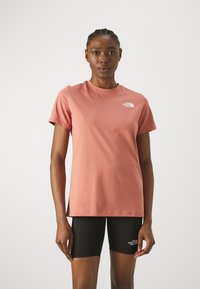 The North Face BOX RELAXED TEE - T-shirt med print - light mahogany