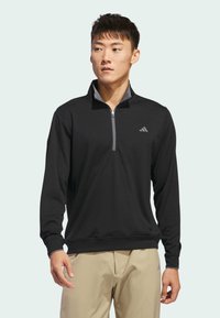 adidas Golf - LIGHTWEIGHT HALF ZIP TOP - Gornji dio trenirke - black Minijatura 1