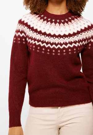 Strickpullover - bordeaux