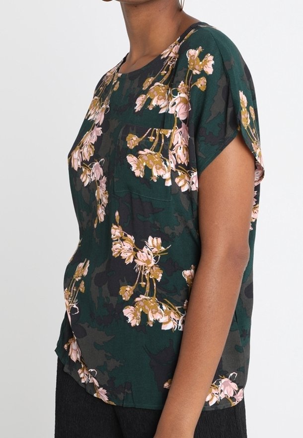 Object Bluse - dark green