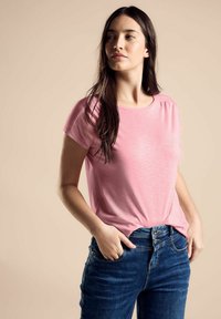 Street One MIT RAFFUNG - T-shirts basic - rosa