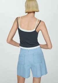 Mango Denim shorts - light blue