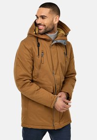 INDICODE JEANS Parkaer - mottled brown