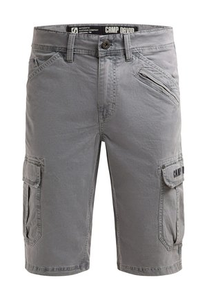 Camp David, CAMP DAVID CARGO SHORTS MIT 3D-LOGO-STICKEREI - Shorts - grey blue
