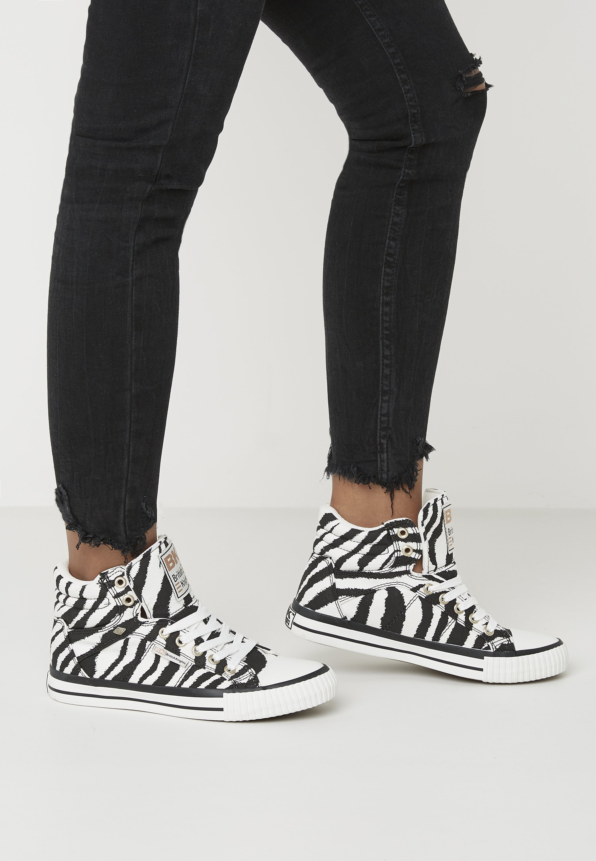 British Knights DEE - Sneakers hoog - zebra/Zwart - Zalando.nl