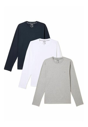 REGULAR FIT - LONG SLEEVE  3 PACK  . - Top s dlhým rukávom - white