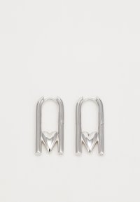 HEART IN A LINK HOOPS - Earrings - silver-coloured