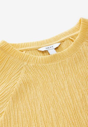 Next REGULAR FIT - RAGLAN SHORT SLEEVE TEXTURED  - Pamata T-krekls - yellow