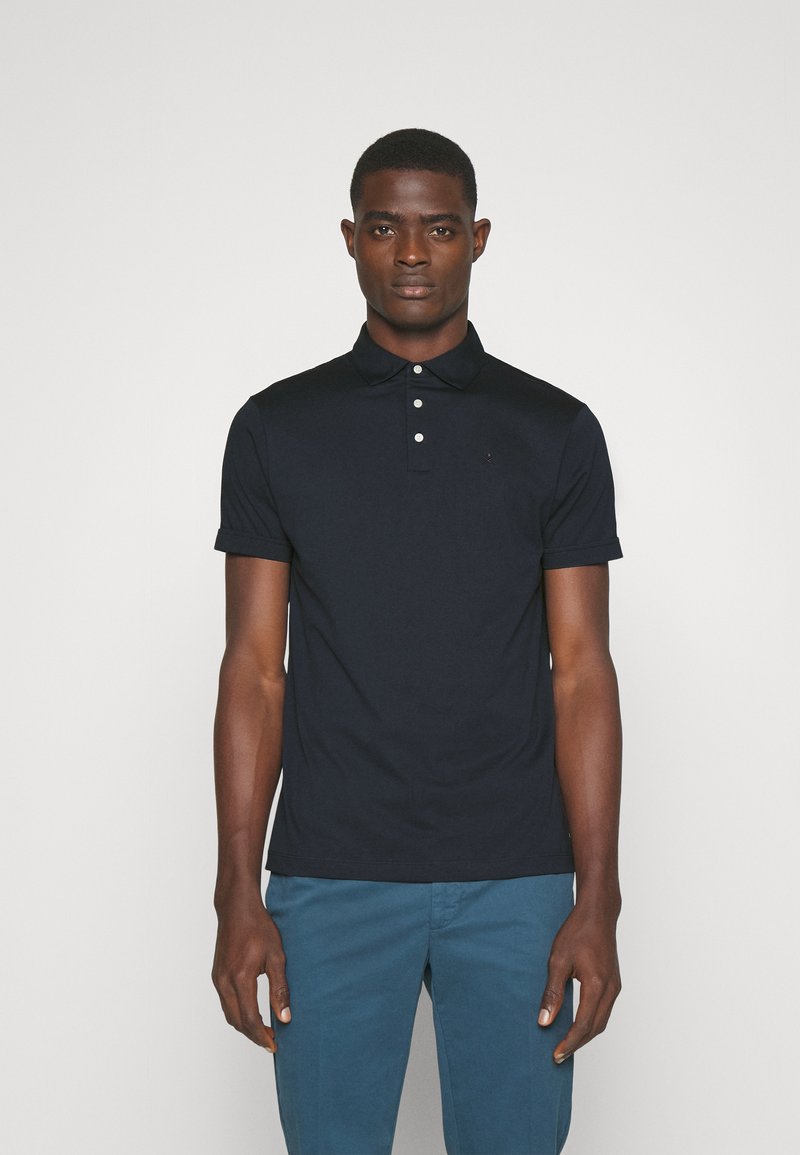 Pima Polo Romper: Green Golf Print