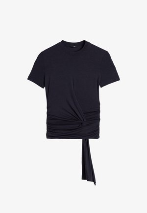 7 for all mankind, 7 FOR ALL MANKIND KNITTED FITTED TWIST TEE KNITTED FITTED TWIST TEE - T-shirts print - dark blue