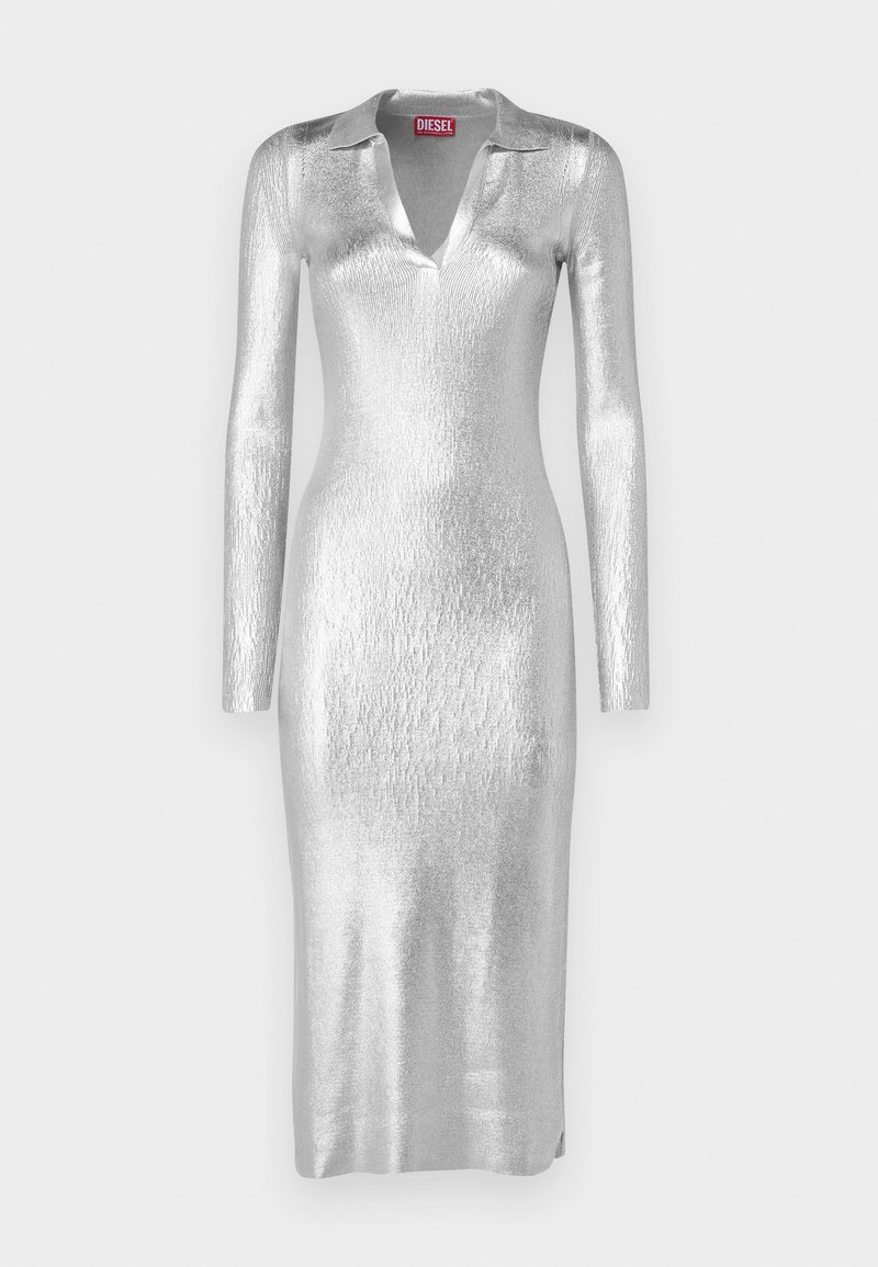 Diesel Cocktailjurk zilverkleurig