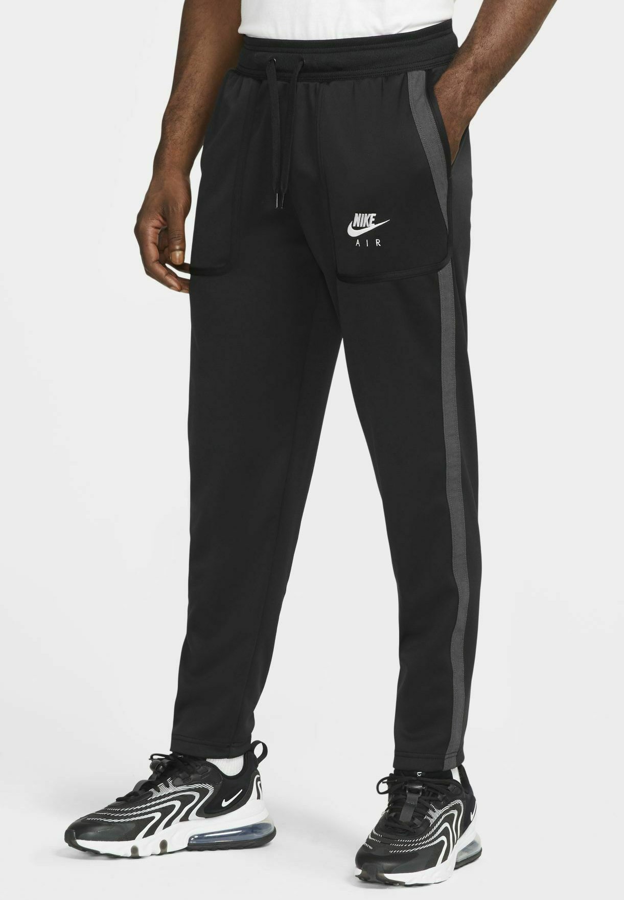 Nike Sportswear Pantaloni sportivi - black/dark smoke grey/white/white/nero  - Zalando.it