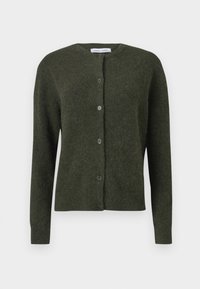 NOR SHORT CARDIGAN - Neuletakki - deep forest