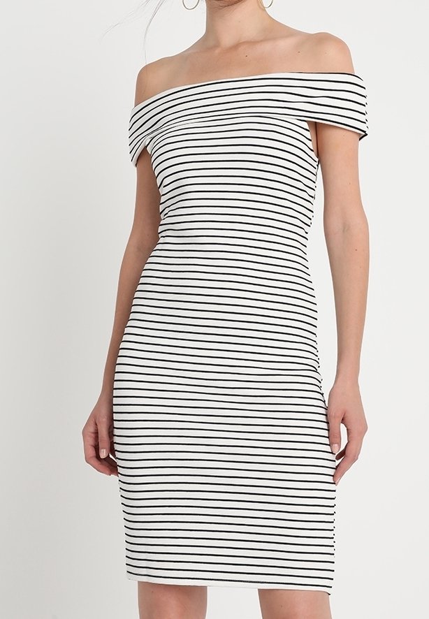 VILA Pouzdrové šaty - off-white