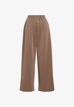 VILA, WIDE-LEG TROUSERS VILOANA HIGH WAIST - Pantalon classique - brown lentil