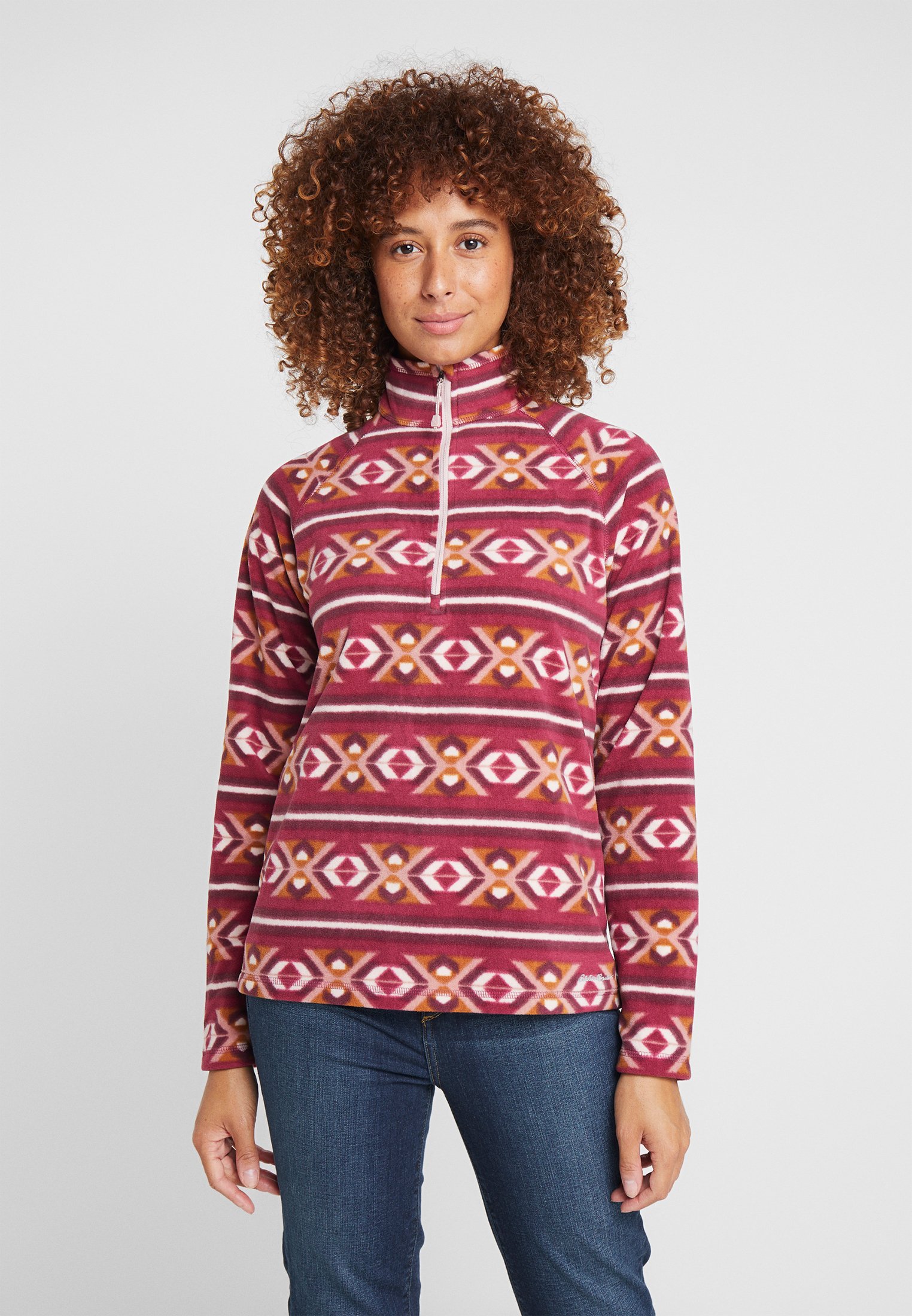 ZIP PRINTED - Fleece jumper - rubin 