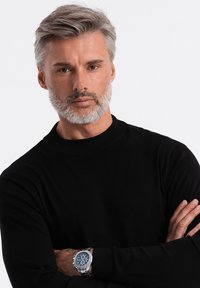 Ombre Strickpullover - black