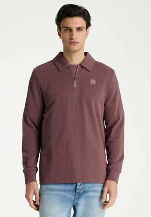 CHASIN', CHASIN' LONG SLEEVED TOP ROAN POLO - Polo shirt - taupe