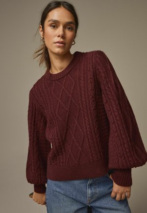 Laura Ashley CABLE  - Neule - berry red