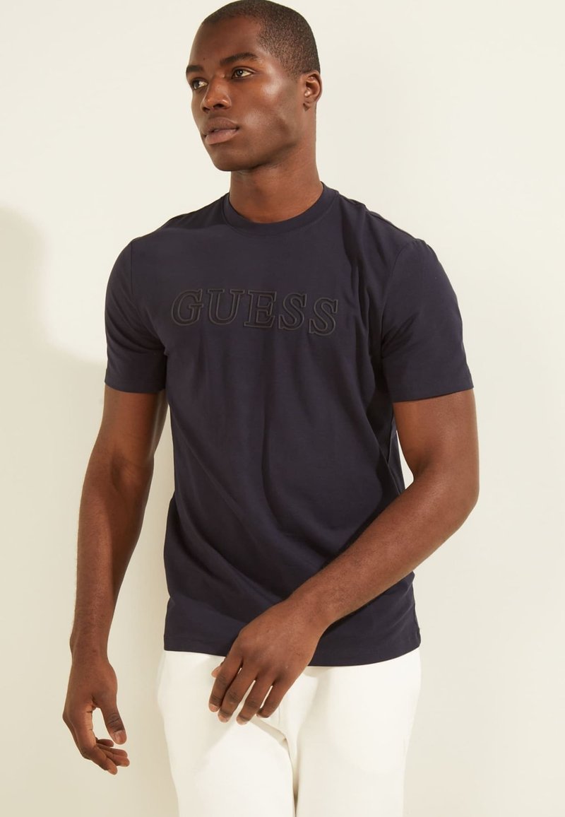 Guess T-shirt print donkerblauw