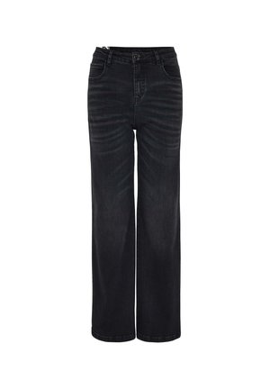 OPUS MIVY - Straight leg jeans - deep black washed