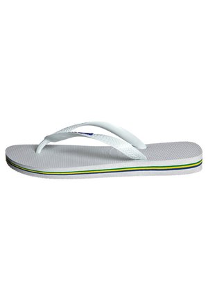 HAVAIANAS FLIP FLOP BRASIL LOGO - Pool shoes - white