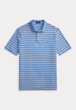 CUSTOM SLIM FIT STRIPED SOFT COTTON POLO - Poloskjorter - sky blue multi