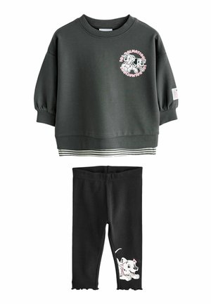 DISNEY 101 DALMATIONS LONG SLEEVE AND SET - Leggingek - Nadrágok - charcoal grey