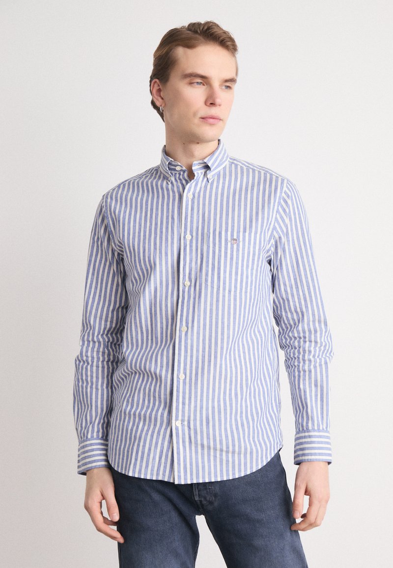 GANT STRIPE SHIRT - Košile - royal white