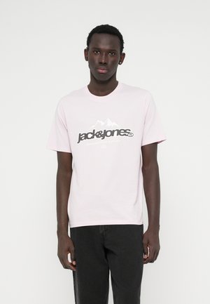 JCOFLARE FRONT TEE CREW NECK 5 PACK - Μπλουζάκι με στάμπα - bright white/black/vetiver/pavement/light lilac