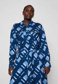 Persona by Marina Rinaldi MOGOL - Shirt dress - blu marino