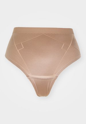 Chiloței nude cu talie înaltă și fără cusături, cu modele geometrice de contur, concepuți pentru un fit neted și suportiv.