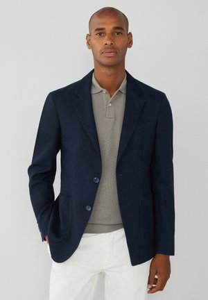 Hackett London TXTURE W HOOD - Blazer - navy