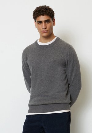 Marc O'Polo CREWNECK - Strickpullover - graphite grey melange