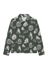 YALE LOGO OVERSHIRT UNISEX - Blus - duffel bag green/ivory