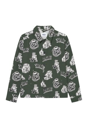 Les Deux YALE LOGO OVERSHIRT UNISEX - Užsagstoma palaidinė - duffel bag green/ivory