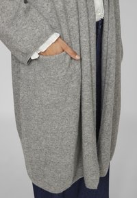 VILA VIBLAZA LONG CARDIGAN - Casaco de malha - light grey
