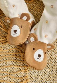 JoJo Maman Bébé BEAR APPLIQUE ZIP - Odijelo za spavanje - cream