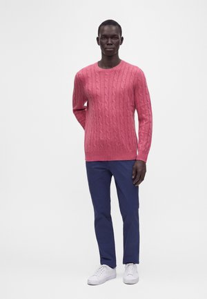 Polo Ralph Lauren, CABLE LONG SLEEVE PULLOVER UNISEX - Jersey de punto - thulian pink heather
