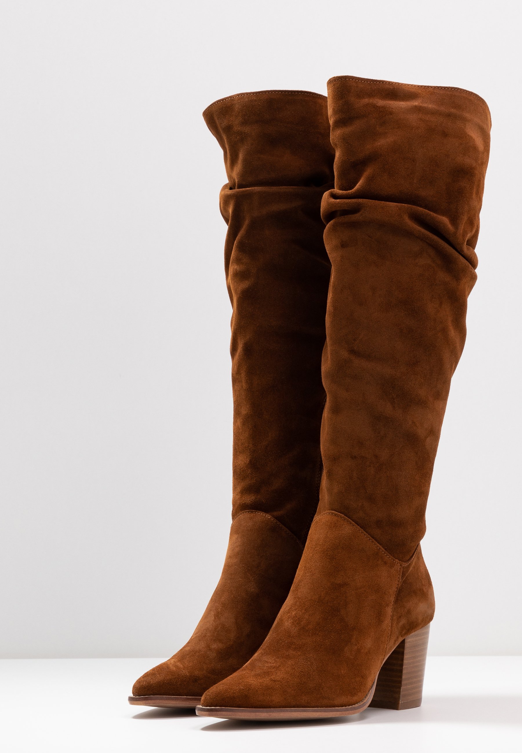 Anna Field LEATHER BOOTS Klassiska stövlar cognac Anna Field LEATHER Klassiska stövlar beige Zalando.se