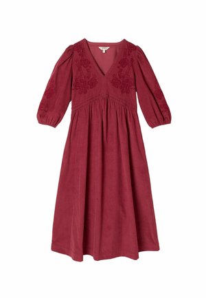 FatFace, EMBROIDERED CORD MIDI DRESS - Day dress - rust brown